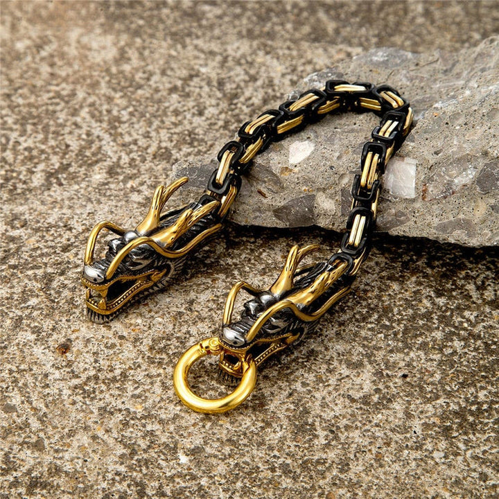 WorldNorse Norse Mythology Twin Headed Dragon Bracelet