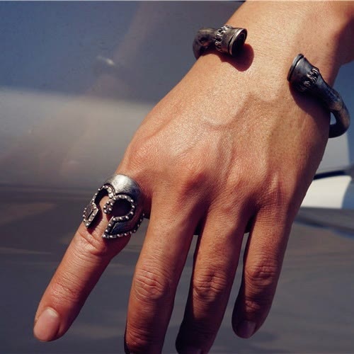 WorldNorse Ancient Greek Warriors Helmet Ring