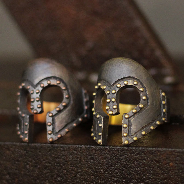 WorldNorse Ancient Greek Warriors Helmet Ring