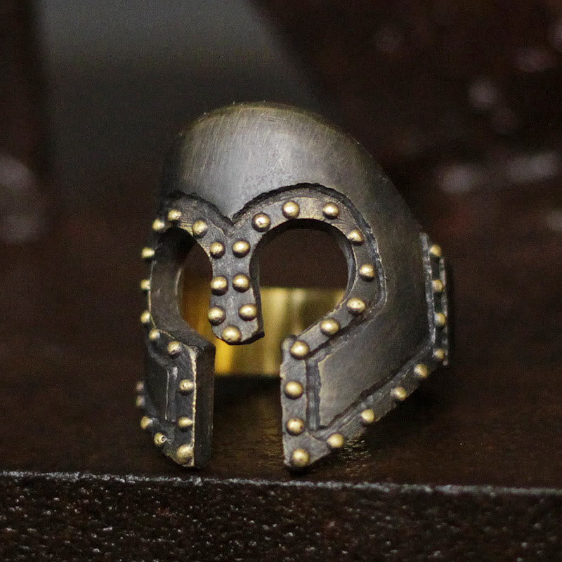 WorldNorse Ancient Greek Warriors Helmet Ring