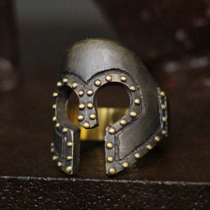 WorldNorse Ancient Greek Warriors Helmet Ring