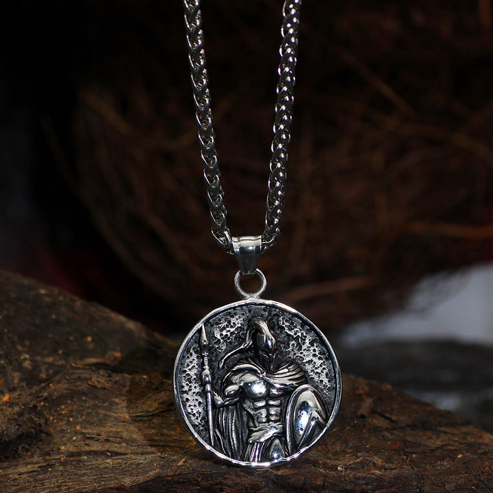 WorldNorse Spartacus Warrior Shield Pendant Necklace