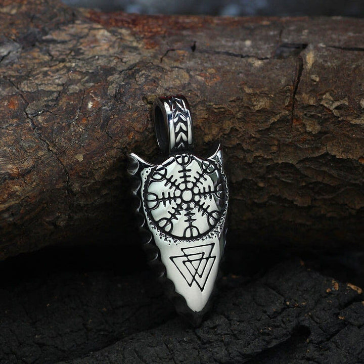 WorldNorse Silver Arrow Protective Spearhead Necklace