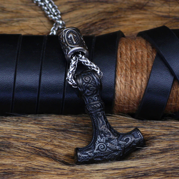 WorldNorse Viking Mjolnir Thor’s Hammer Necklace