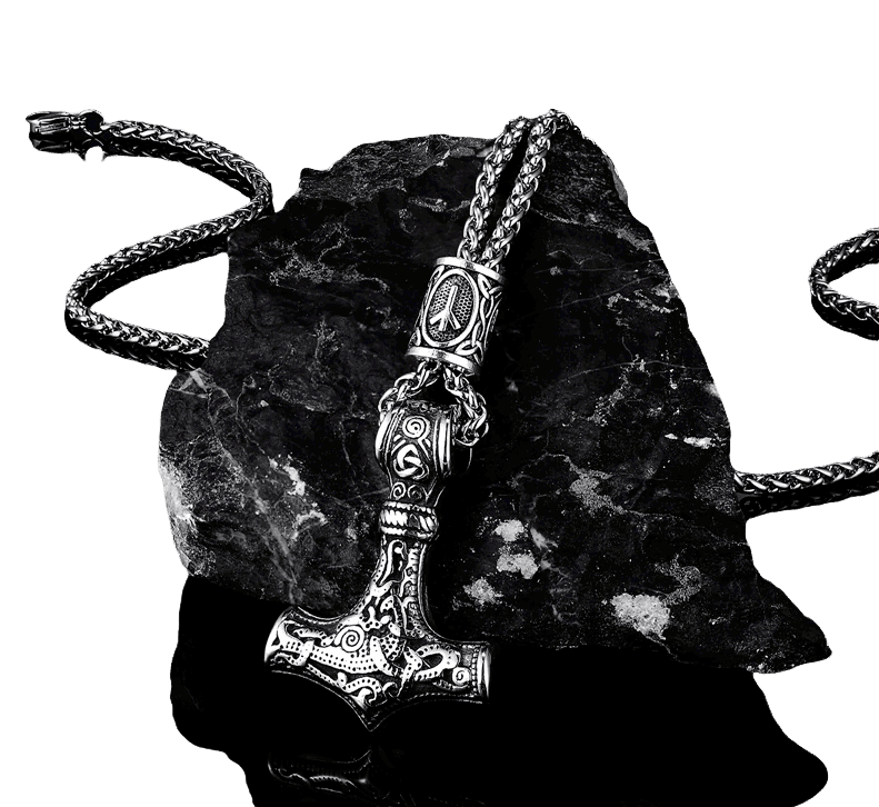 WorldNorse Viking Mjolnir Thor’s Hammer Necklace