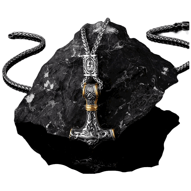 WorldNorse Viking Mjolnir Thor’s Hammer Necklace - image 1
