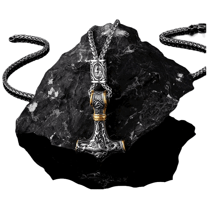 WorldNorse Viking Mjolnir Thor’s Hammer Necklace - image 1