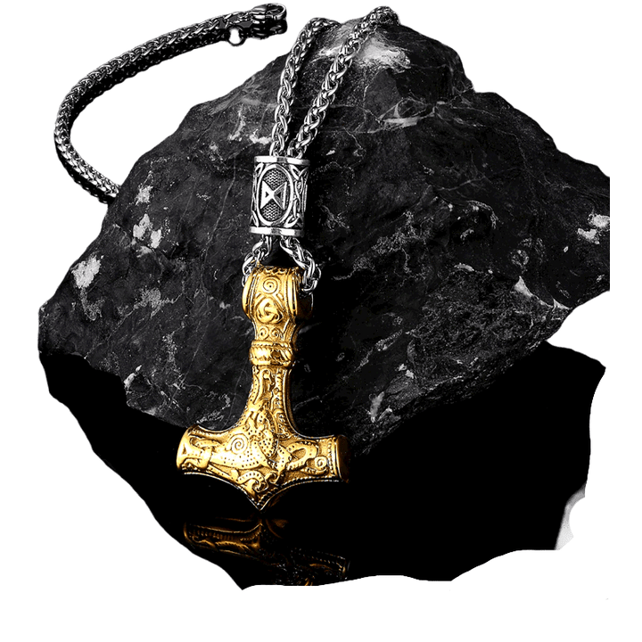 WorldNorse Viking Mjolnir Thor’s Hammer Necklace