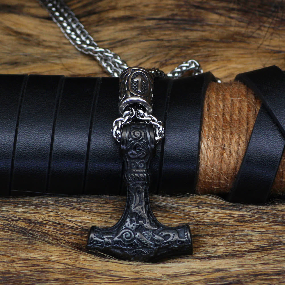 WorldNorse Viking Mjolnir Thor’s Hammer Necklace
