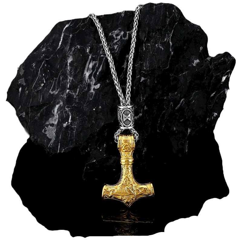 WorldNorse Viking Mjolnir Thor’s Hammer Necklace