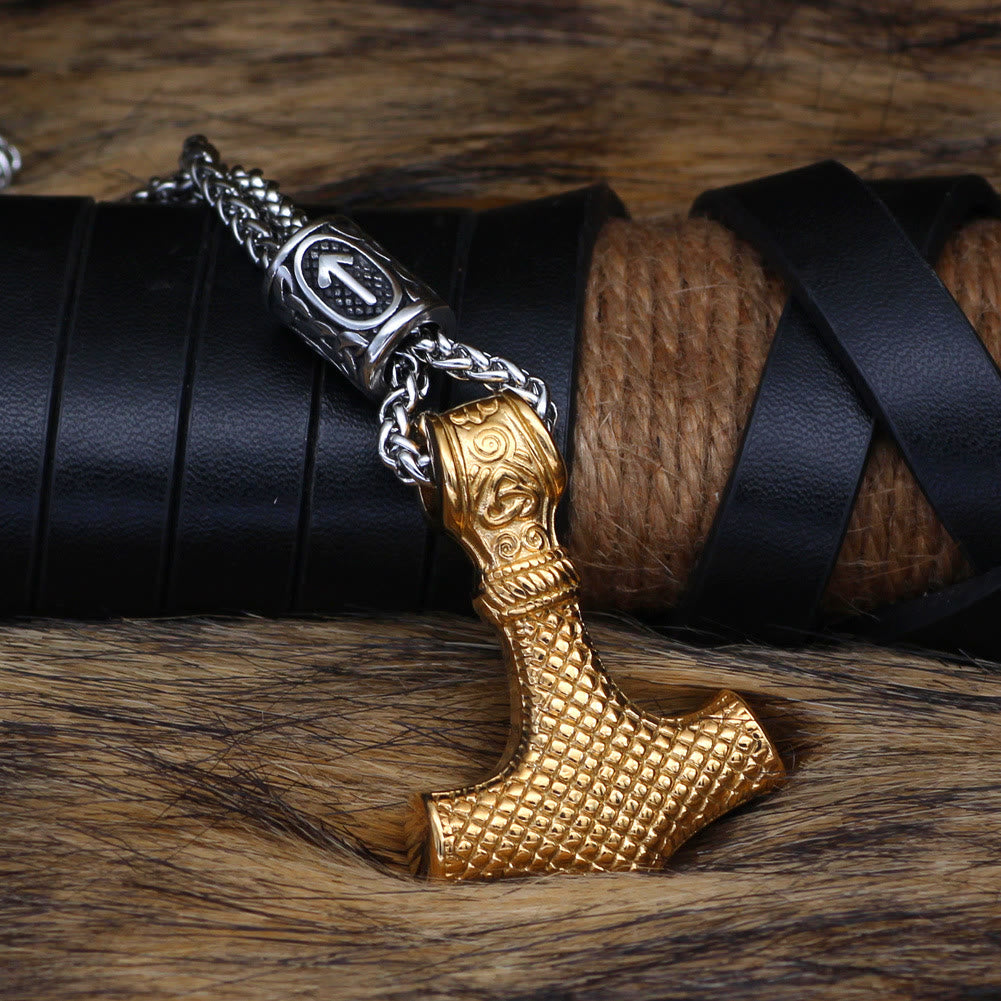 WorldNorse Viking Mjolnir Thor’s Hammer Necklace