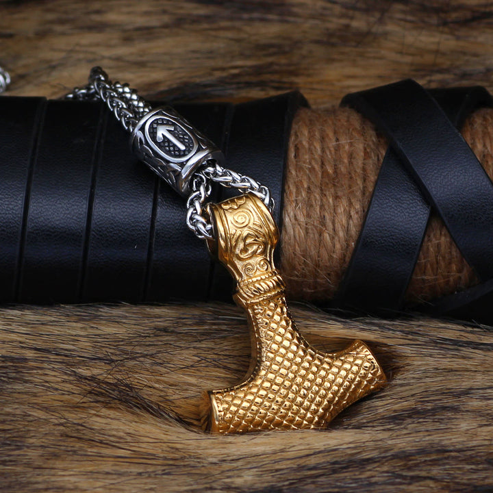 WorldNorse Viking Mjolnir Thor’s Hammer Necklace