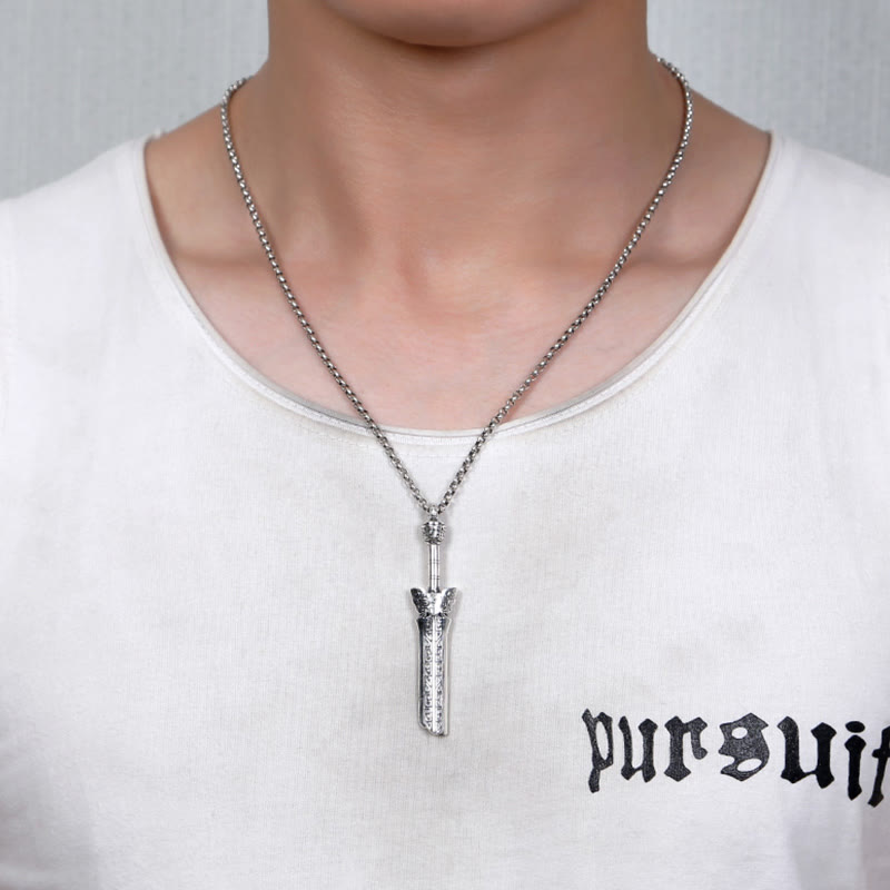 WorldNorse Hjörvard's Broken Sword Pendant Necklace