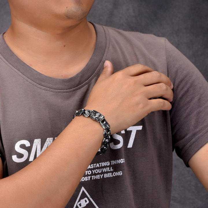 WorldNorse The Gilded Serpent Scale Viking Bracelet