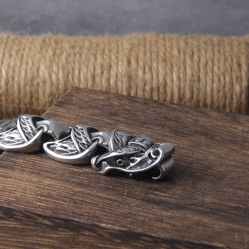 WorldNorse The Gilded Serpent Scale Viking Bracelet