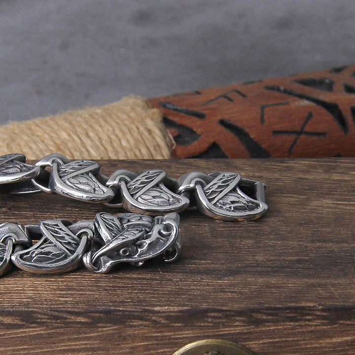 WorldNorse The Gilded Serpent Scale Viking Bracelet