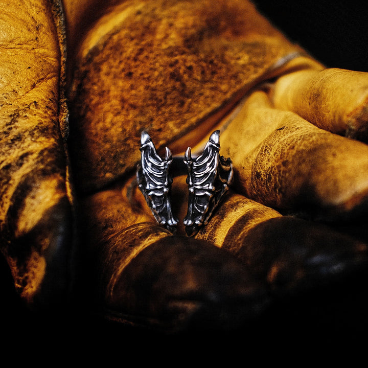 WorldNorse Retro Dragon Carved Dragon Scale Ring