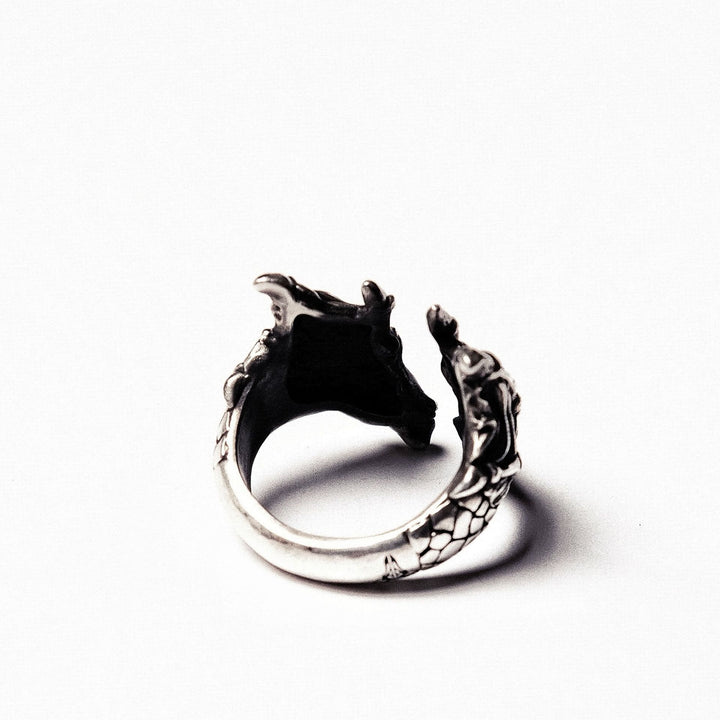 WorldNorse Retro Dragon Carved Dragon Scale Ring