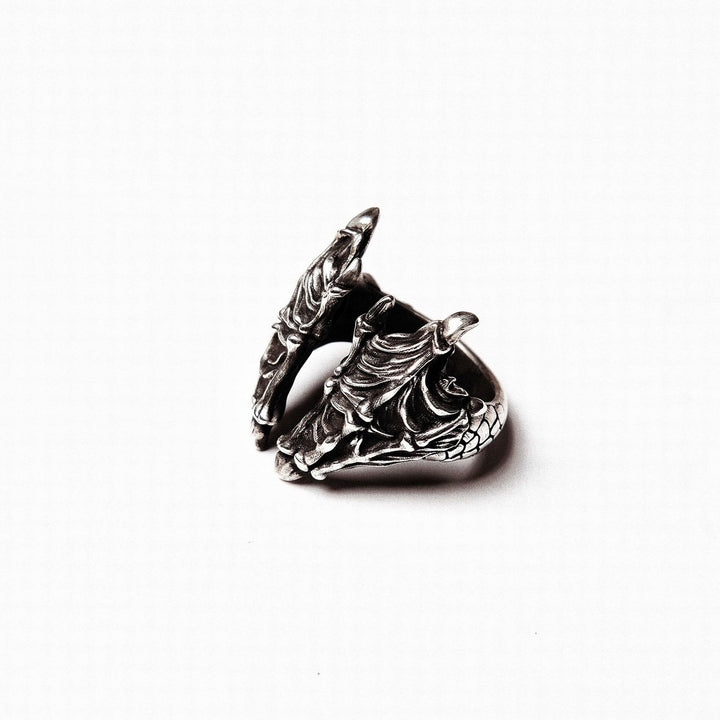 WorldNorse Retro Dragon Carved Dragon Scale Ring