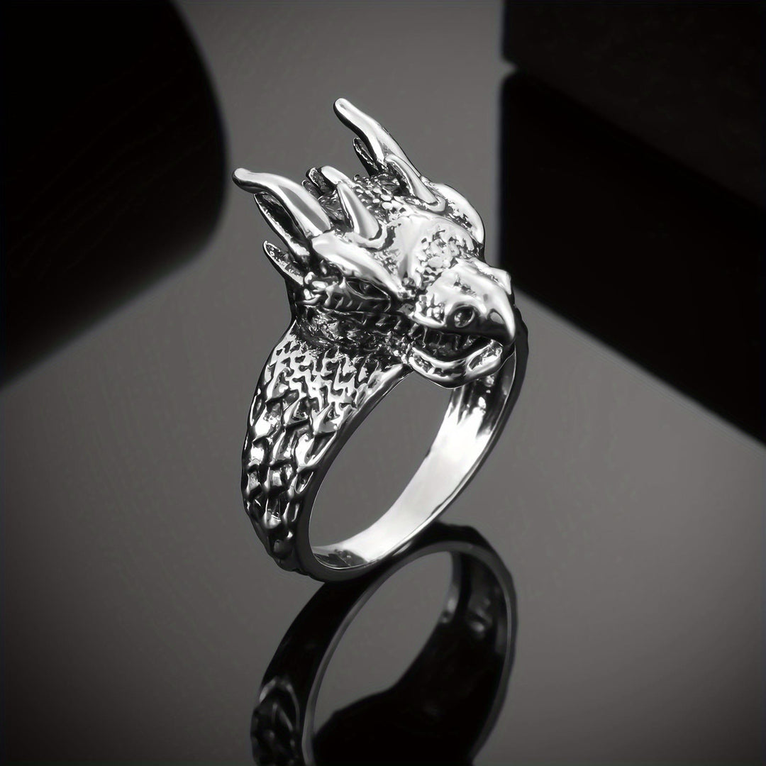 WorldNorse Jormungandr Dragon Head Viking Ring - image 4