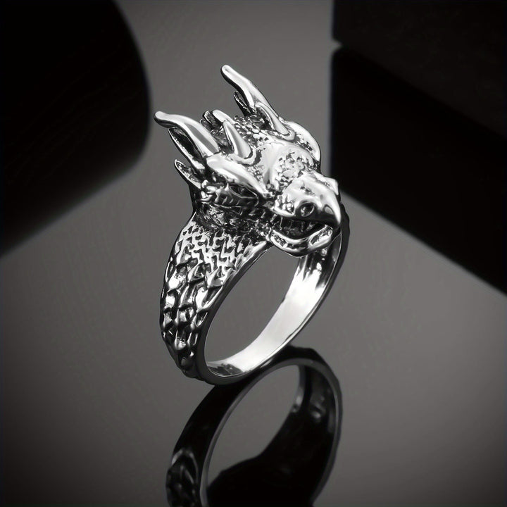 WorldNorse Jormungandr Dragon Head Viking Ring - image 4
