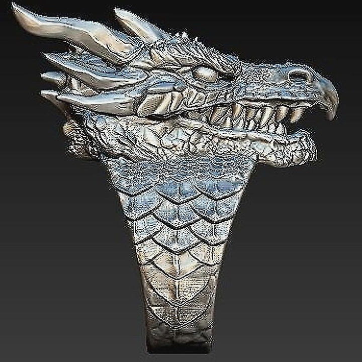 WorldNorse Jormungandr Dragon Head Viking Ring - image 3