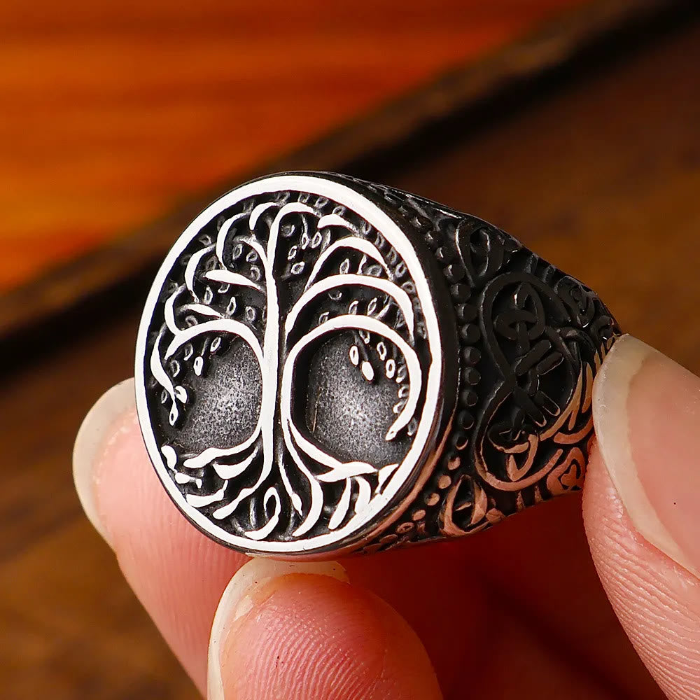 WorldNorse Tree of Life With Viking Bear Claw Ring - image 4