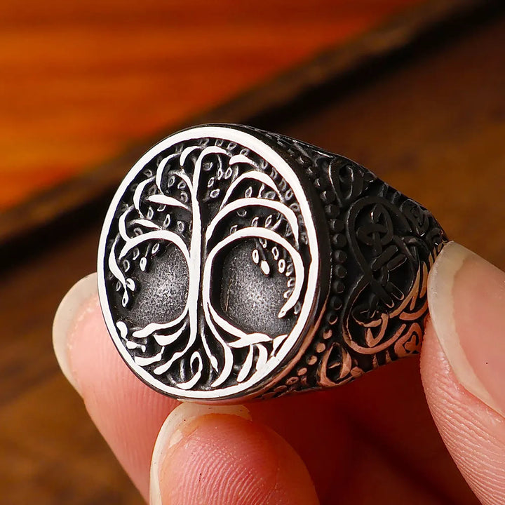 WorldNorse Tree of Life With Viking Bear Claw Ring - image 4