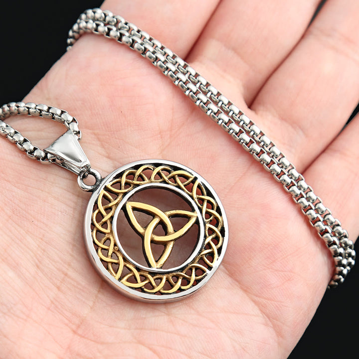 WorldNorse Nordic Triquetra Celtic Trinity Knot Necklace