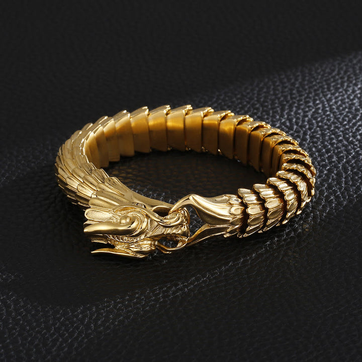 WorldNorse Dragon Scale Stainless Steel Bracelet - image 12