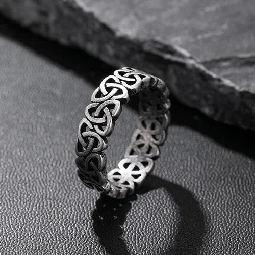 WorldNorse Nordic Triquetra Triangle Concise Ring - image 6