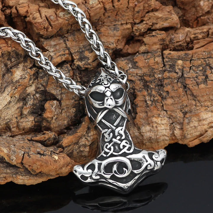 WorldNorse Berserker Mjolnir Odin Thors Hammer Necklace