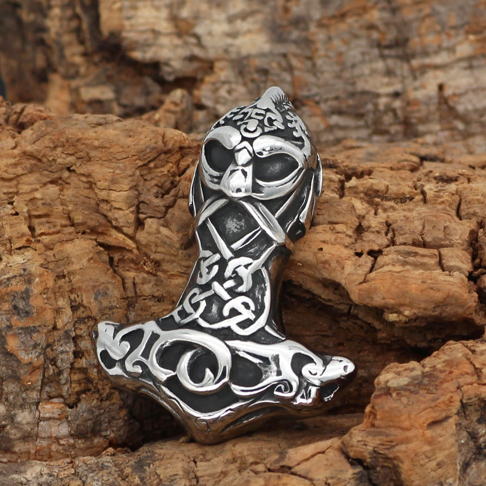 WorldNorse Berserker Mjolnir Odin Thors Hammer Necklace
