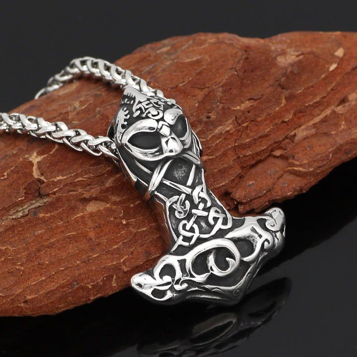 WorldNorse Berserker Mjolnir Odin Thors Hammer Necklace