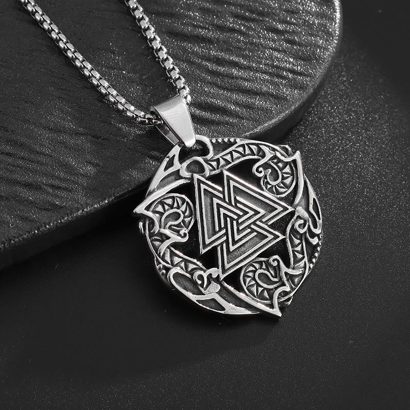 WorldNorse Valknut Odin Viking Symbol Necklace