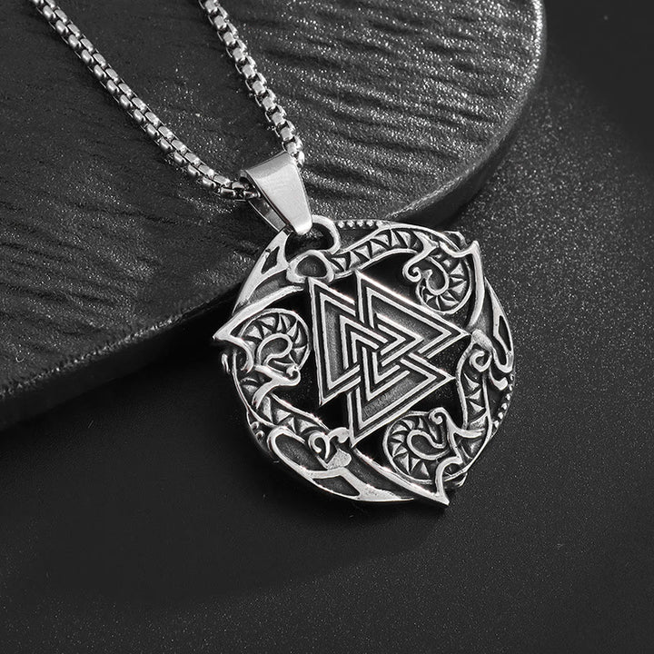 WorldNorse Valknut Odin Viking Symbol Necklace