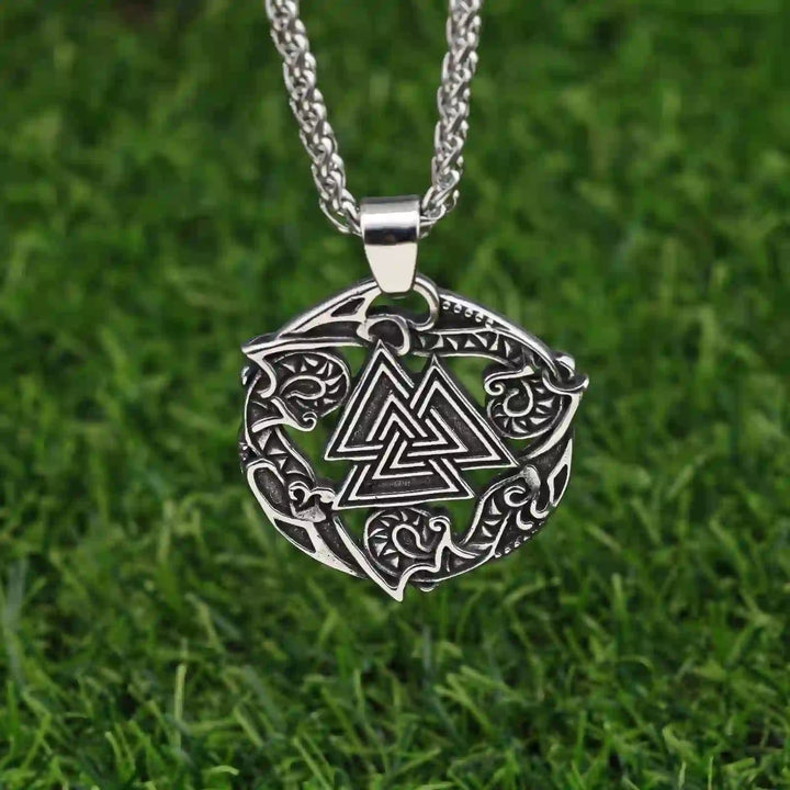 WorldNorse Valknut Odin Viking Symbol Necklace