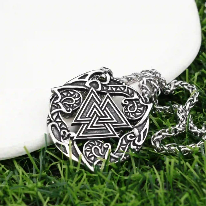WorldNorse Valknut Odin Viking Symbol Necklace