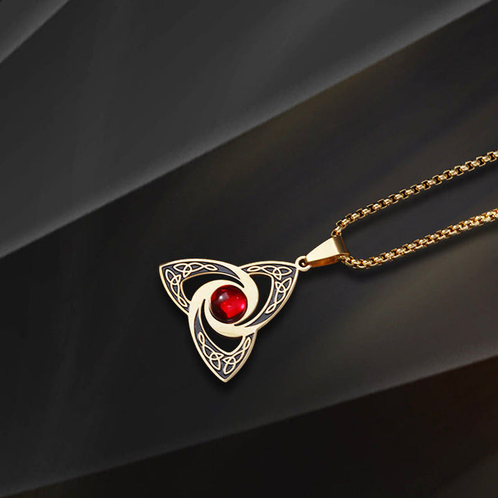 WorldNorse Enchanted Triquetra Celtic Knot Amulet Necklace