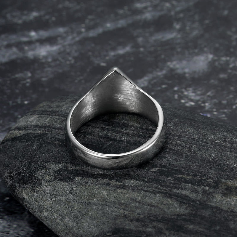 WorldNorse Triangle Viking Myth Valknut Signet Ring - image 2