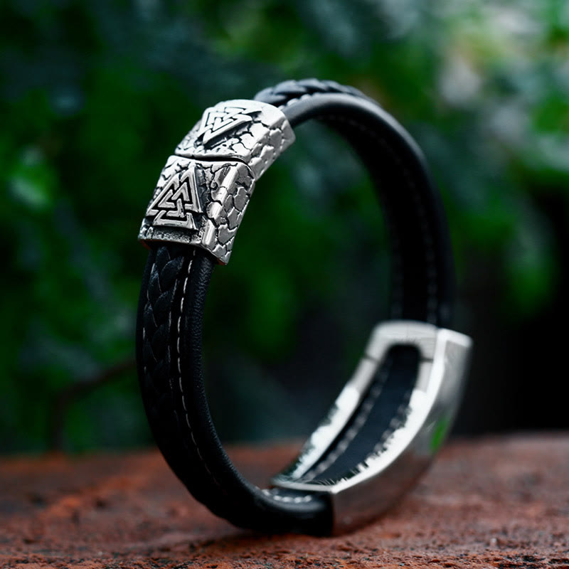 WorldNorse Classic Viking Vegvisir And Celtic Knot  Bracelet