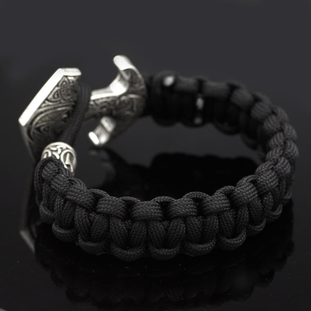 WorldNorse Odin Rune Bead Thor Hammer Mjolnir Bracelet - image 23