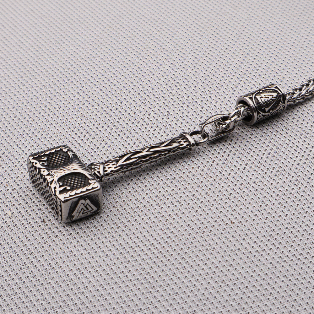 WorldNorse Mjolnir With Valknut Yggdrasil Necklace - image 4