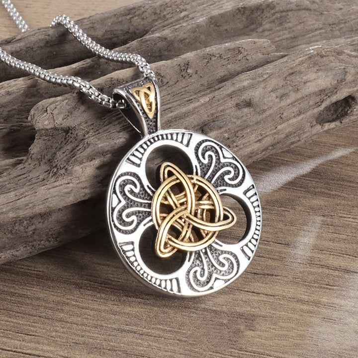 WorldNorse Classic Celtic Knot Triquetra Necklace