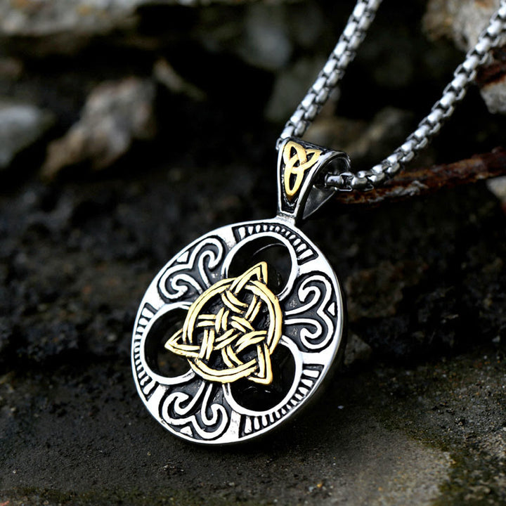 WorldNorse Classic Celtic Knot Triquetra Necklace