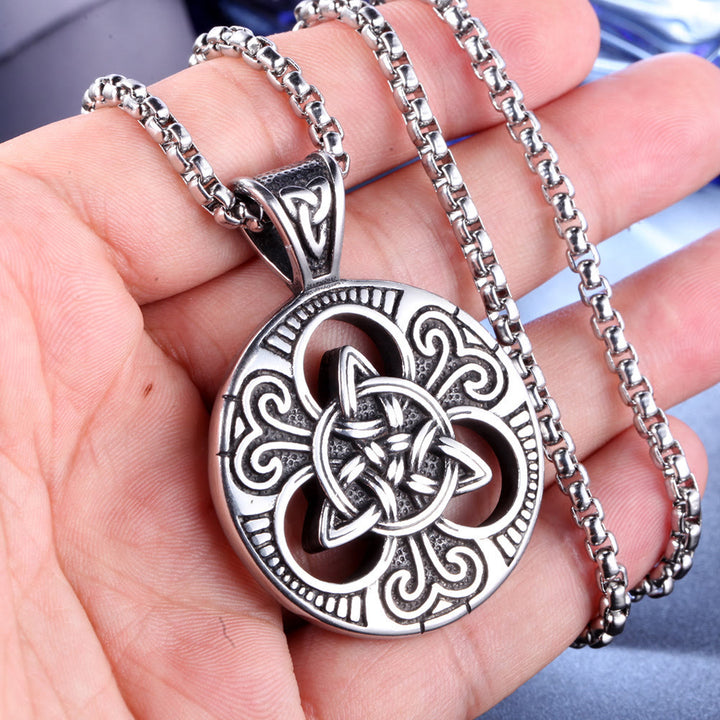 WorldNorse Classic Celtic Knot Triquetra Necklace