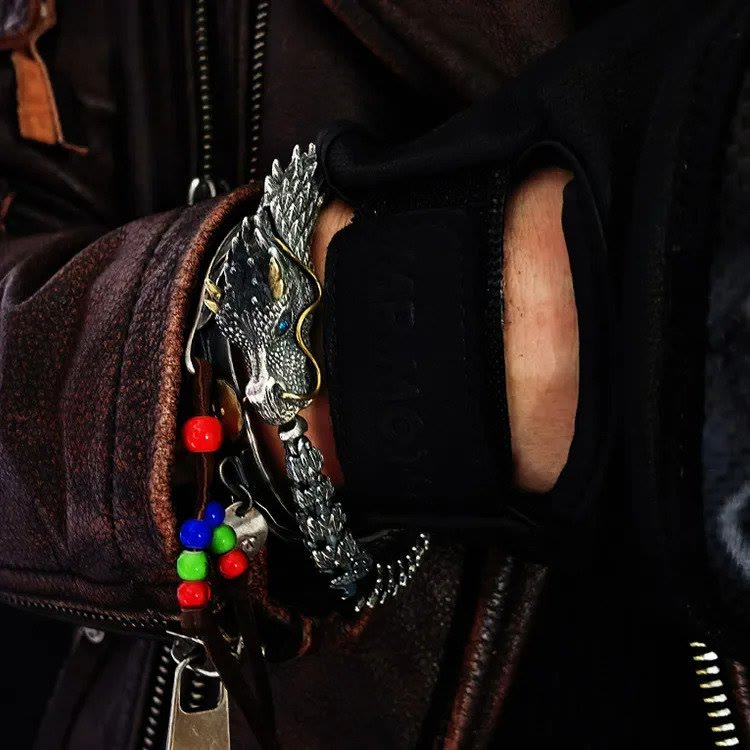 WorldNorse Handmade Three Dimensional Dragon Bracelet - image 7
