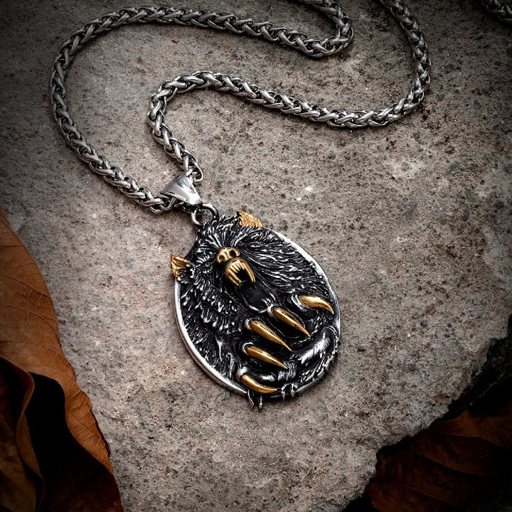 WorldNorse Viking Fenrir Wolf Pendant Neckalce