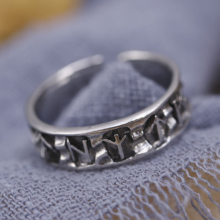 WorldNorse Ancient Futhark Rune Viking Opening Ring