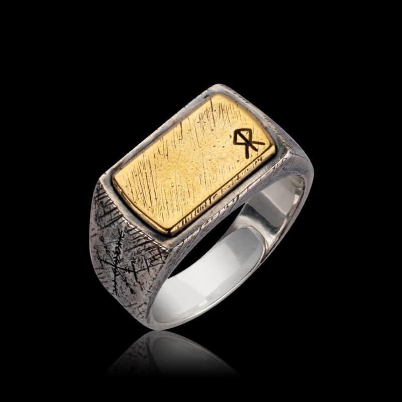 WorldNorse 925 Sterling Silver Blessings Of The Runes Ring - Courage - image 2